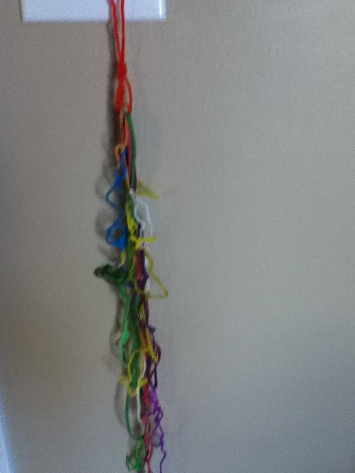 Rubberband Wall Decoration and Sorter