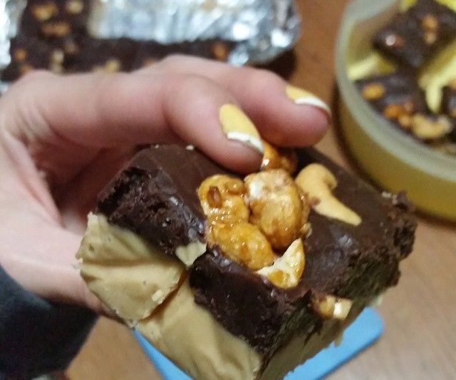 Vegan Peanut Butter Fudge Bars