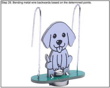 Bending Metal Wire Backwards Based on the Determined Points.