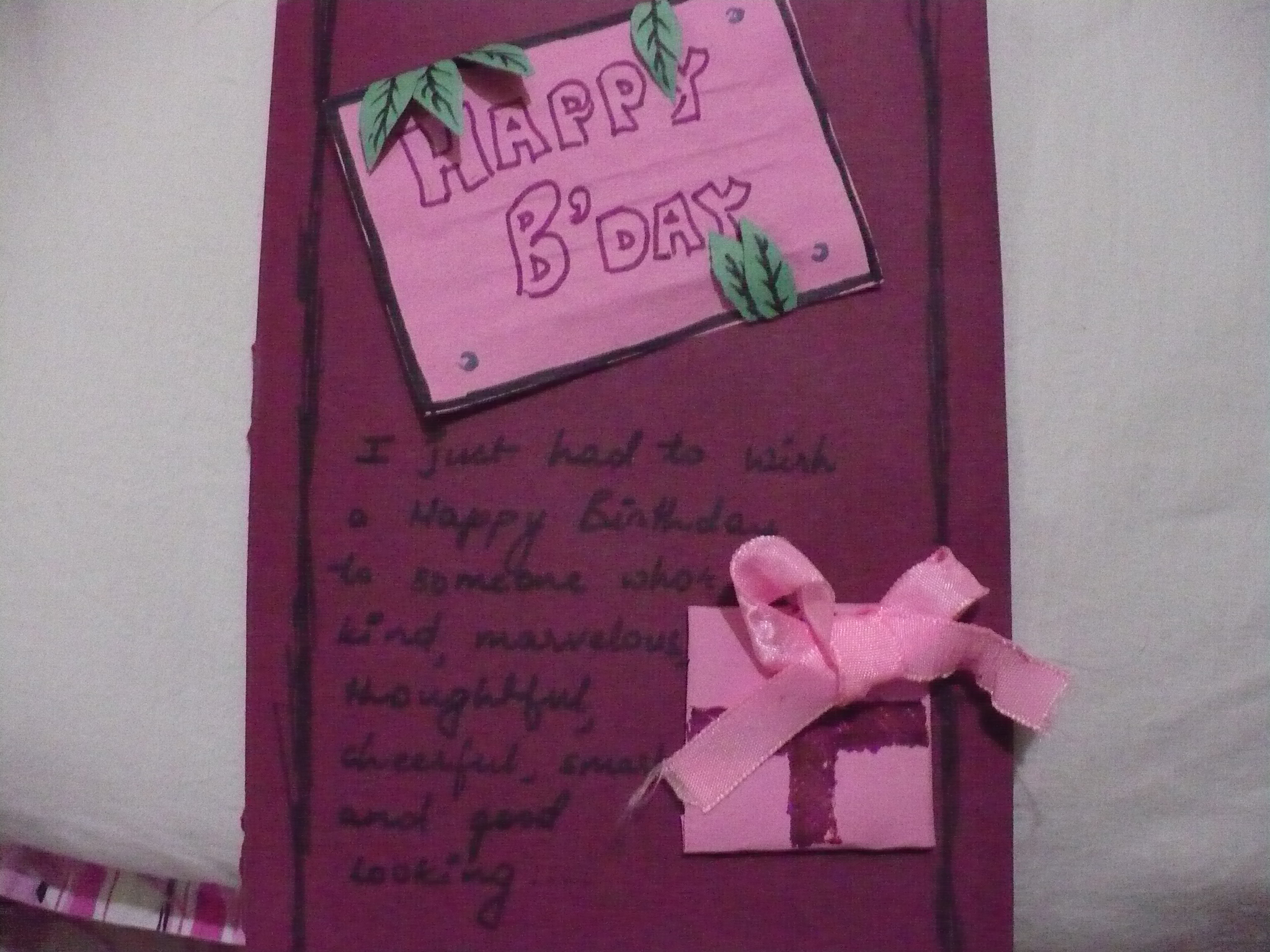 Two Shade Birthday Card