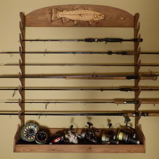 DIY Fishing Rod Storage Rack , Wallmounted : 15 Steps (with Pictures) -  Instructables