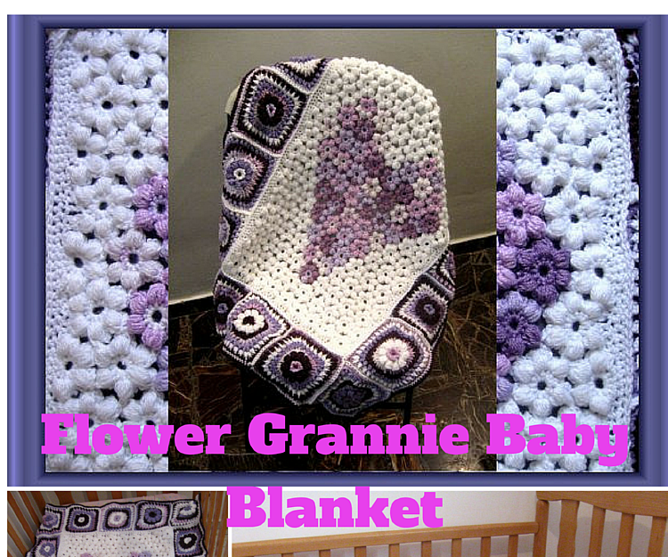 Puff Afghan & Grannies Crochet Pattern