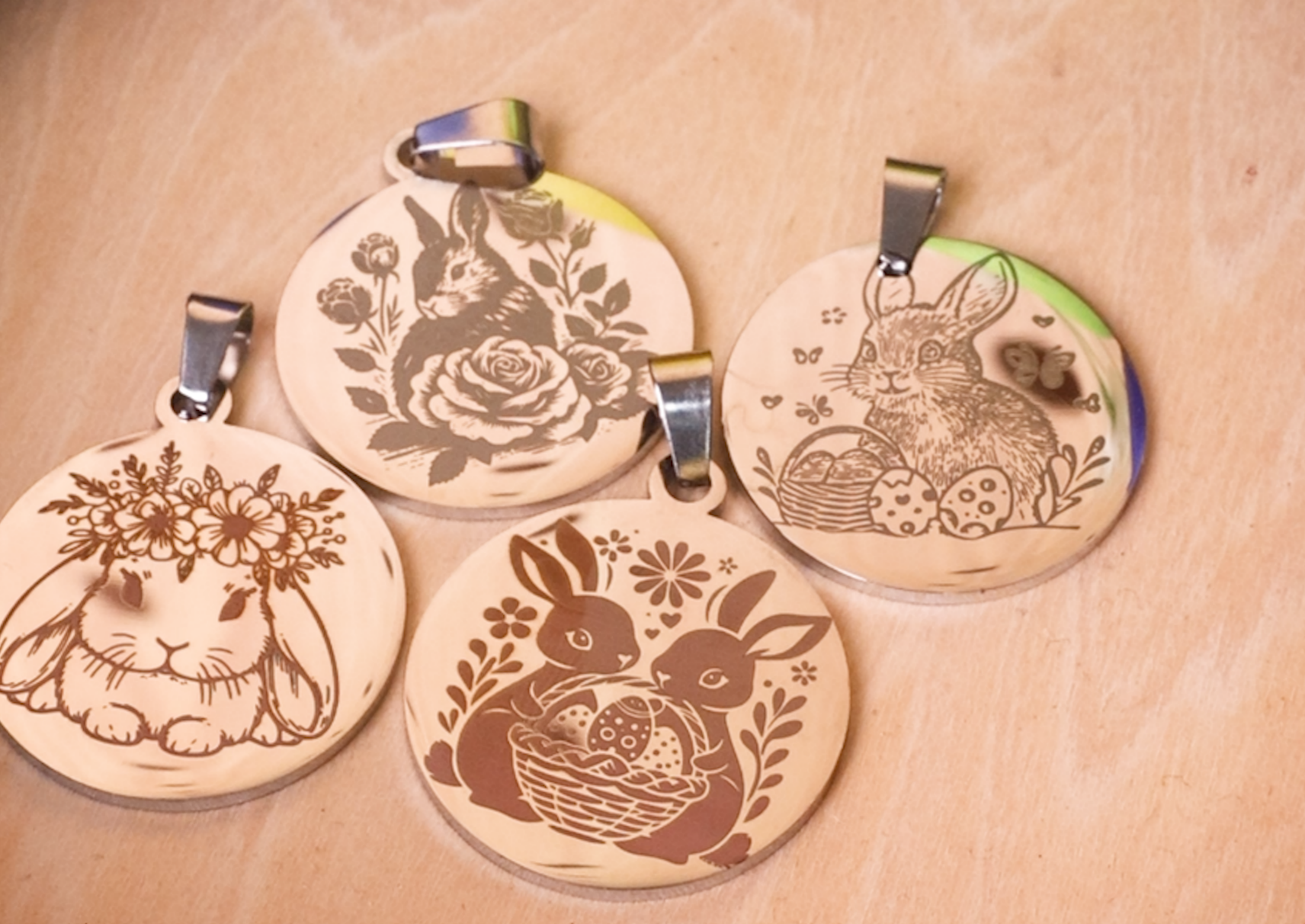 Laser Mark Stainless Steel Keychain