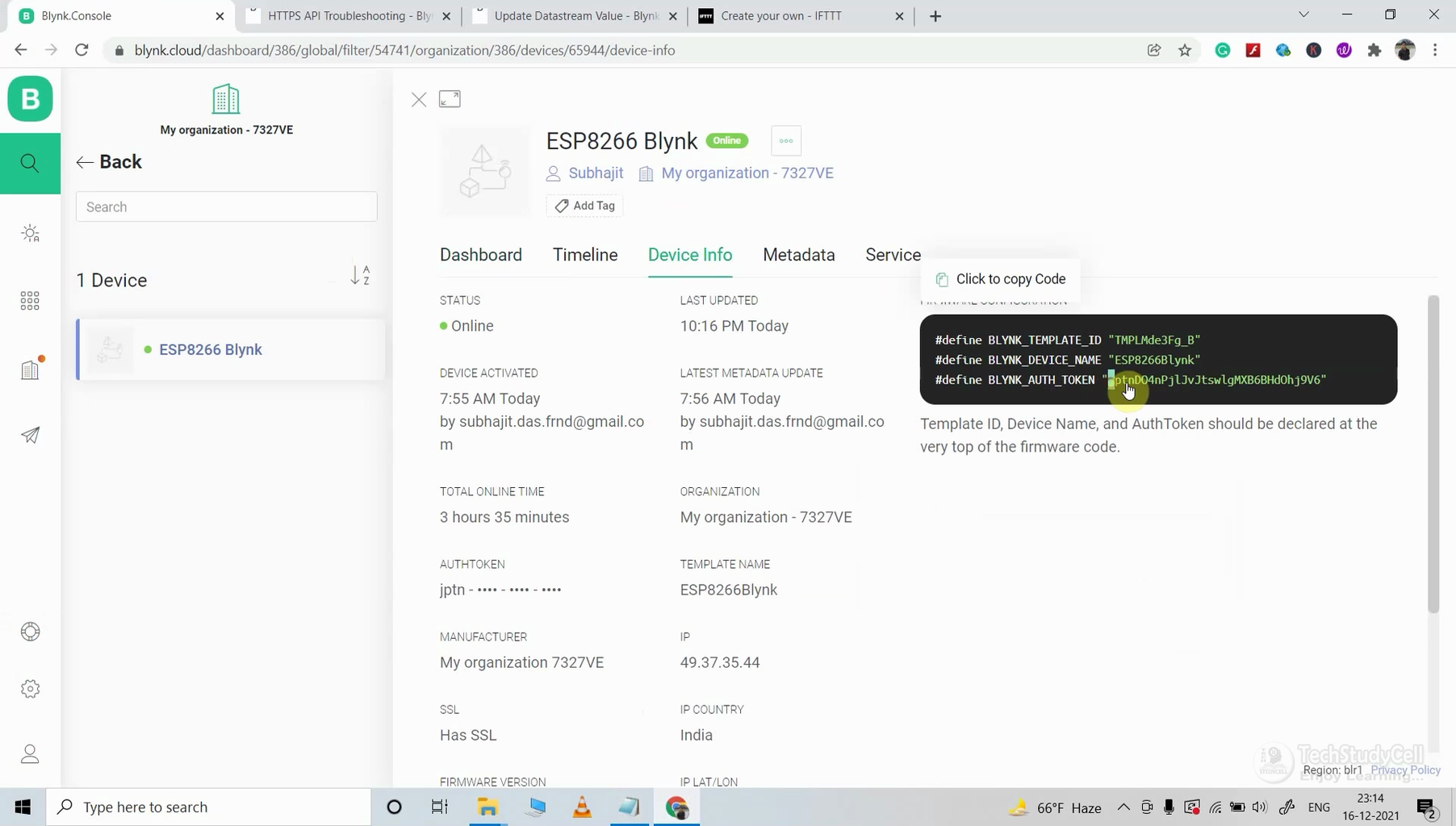 ESP01 Project Using Blynk IFTTT & Google Assistant : 19 Steps ...