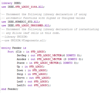 Step 3: VHDL Code (Structure and TellTime)