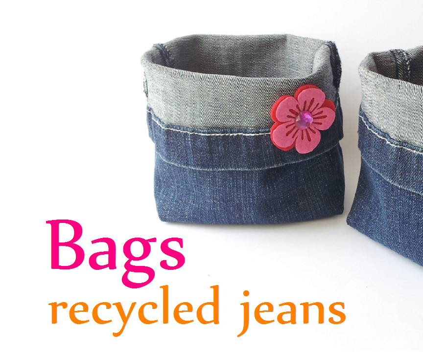 DIY Crafts: BAGS Recycled Jeans (very EASY) -  Innova Crafts