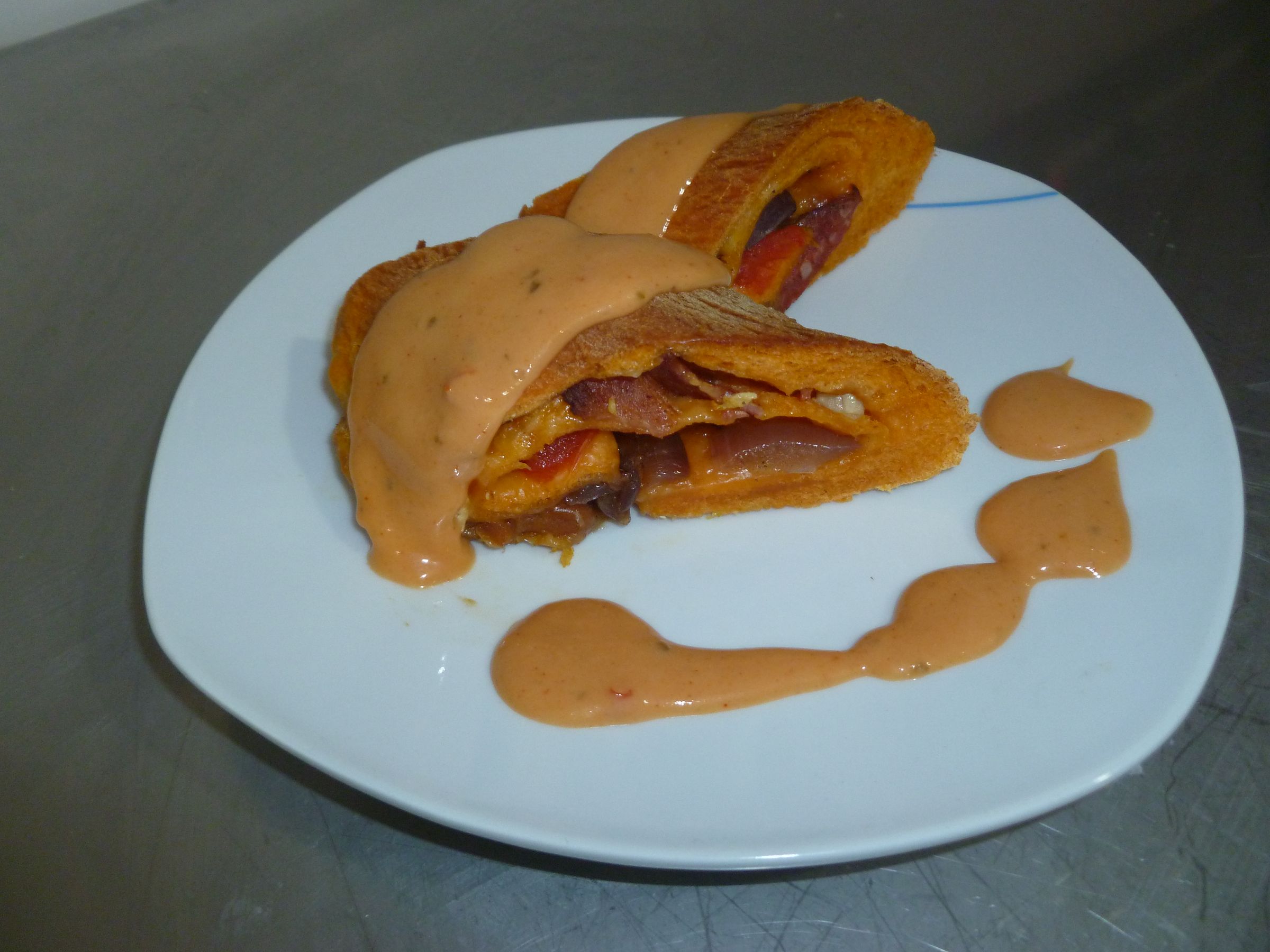 Spicy Breakfast Stromboli