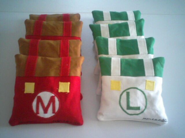 Mario and Luigi Corn Hole Bags