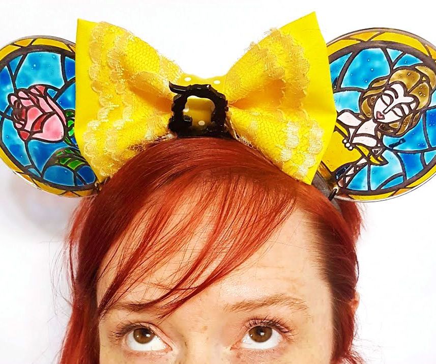 Faux Stained Glass Mickey Ears
