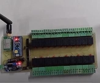 SMT32 Remote Control and Monitoring of 20 Relays With LORA