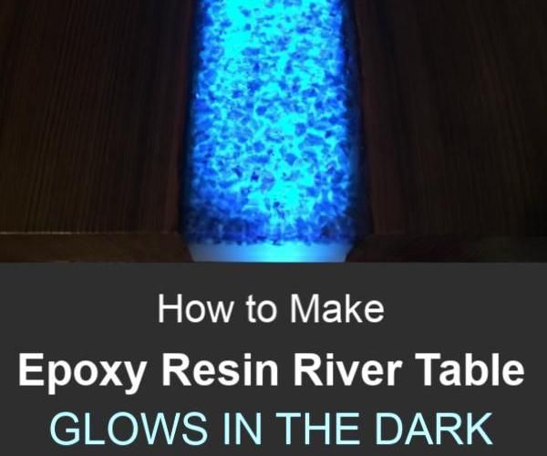 DIY Epoxy River Glow Table