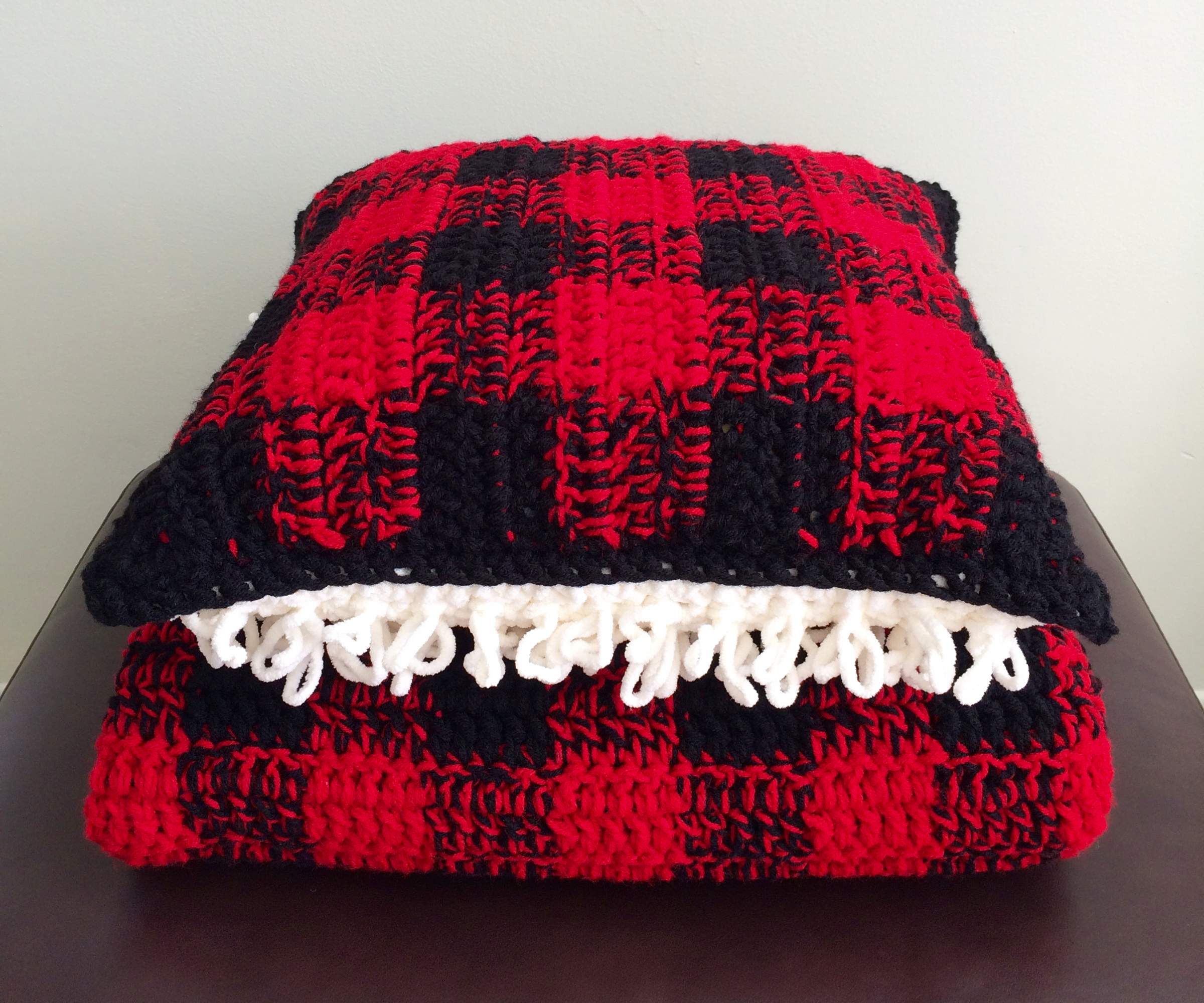 Cozy Plaid Pillow and Afghan