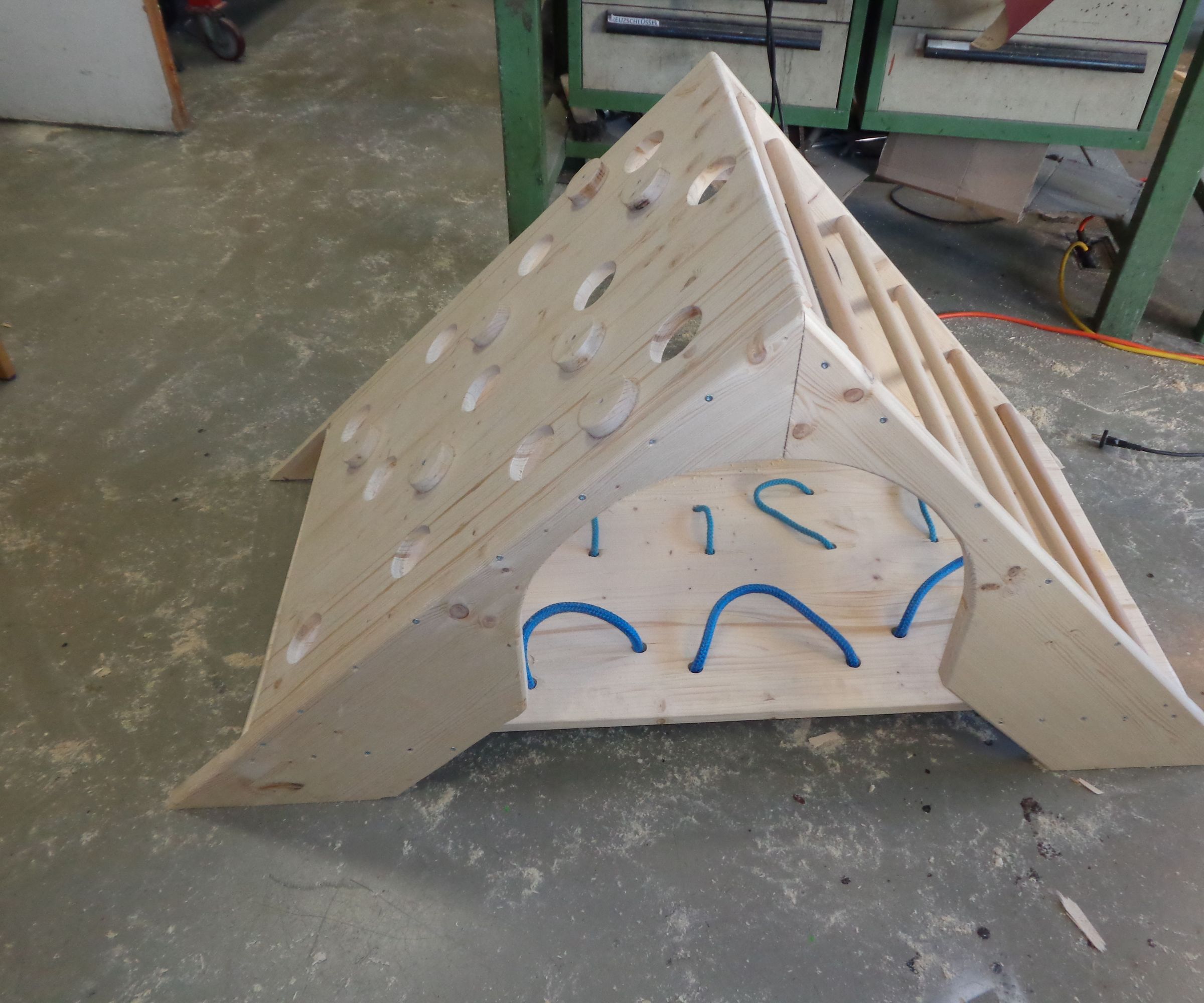 Children Climbing Pyramid