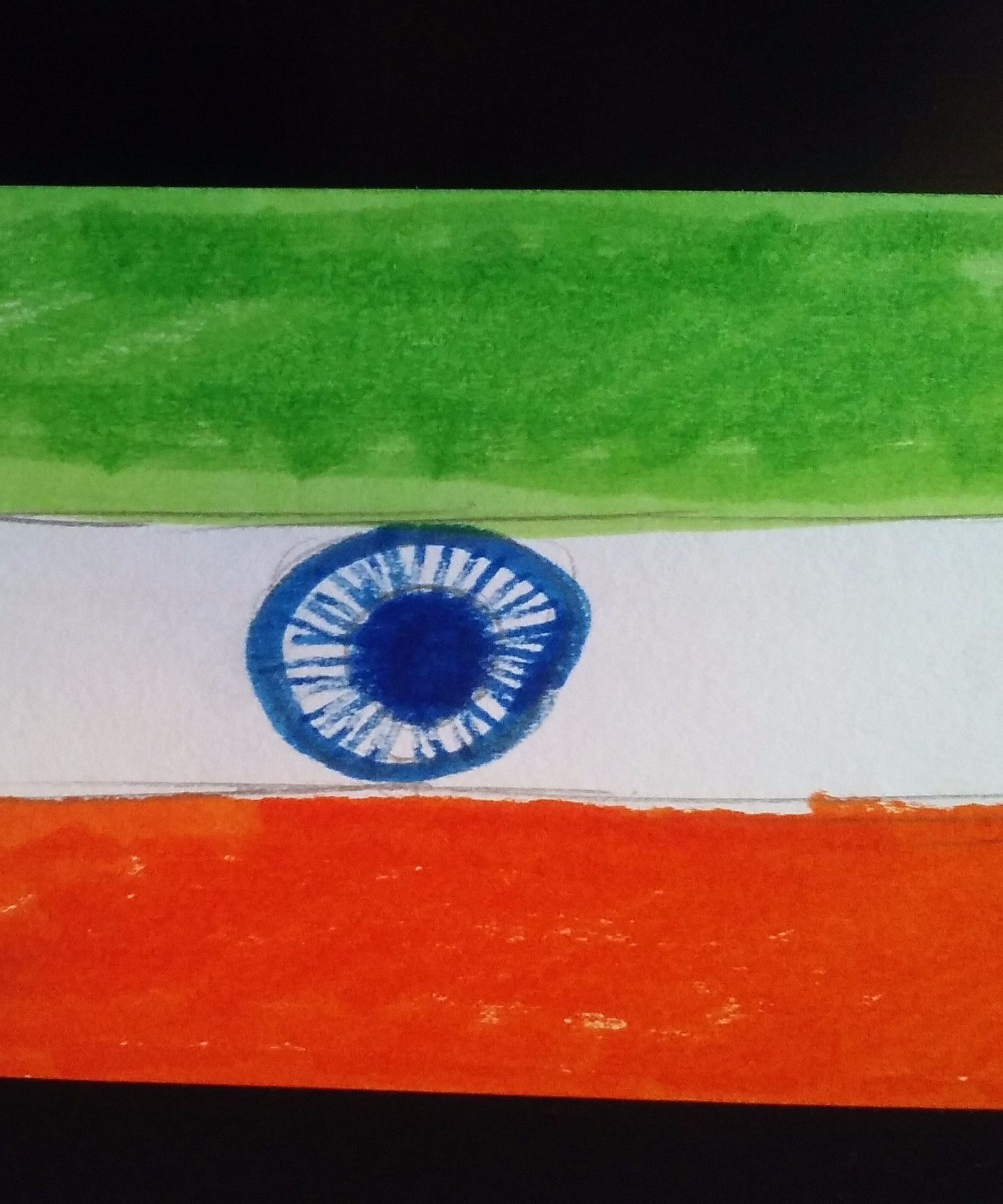 DIY Flag Art: India