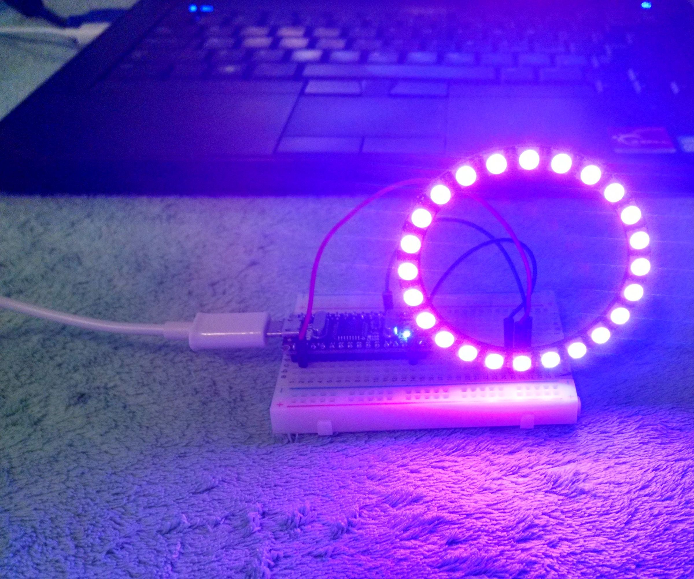NeoPixel 24 Ring With Arduino