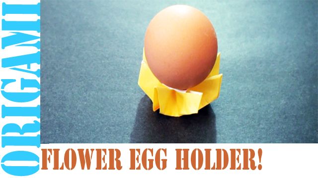 How to Make an Origami Flower Egg Holder!