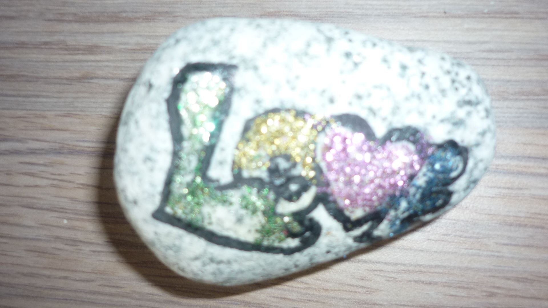 Decorate Stone With 'Love'