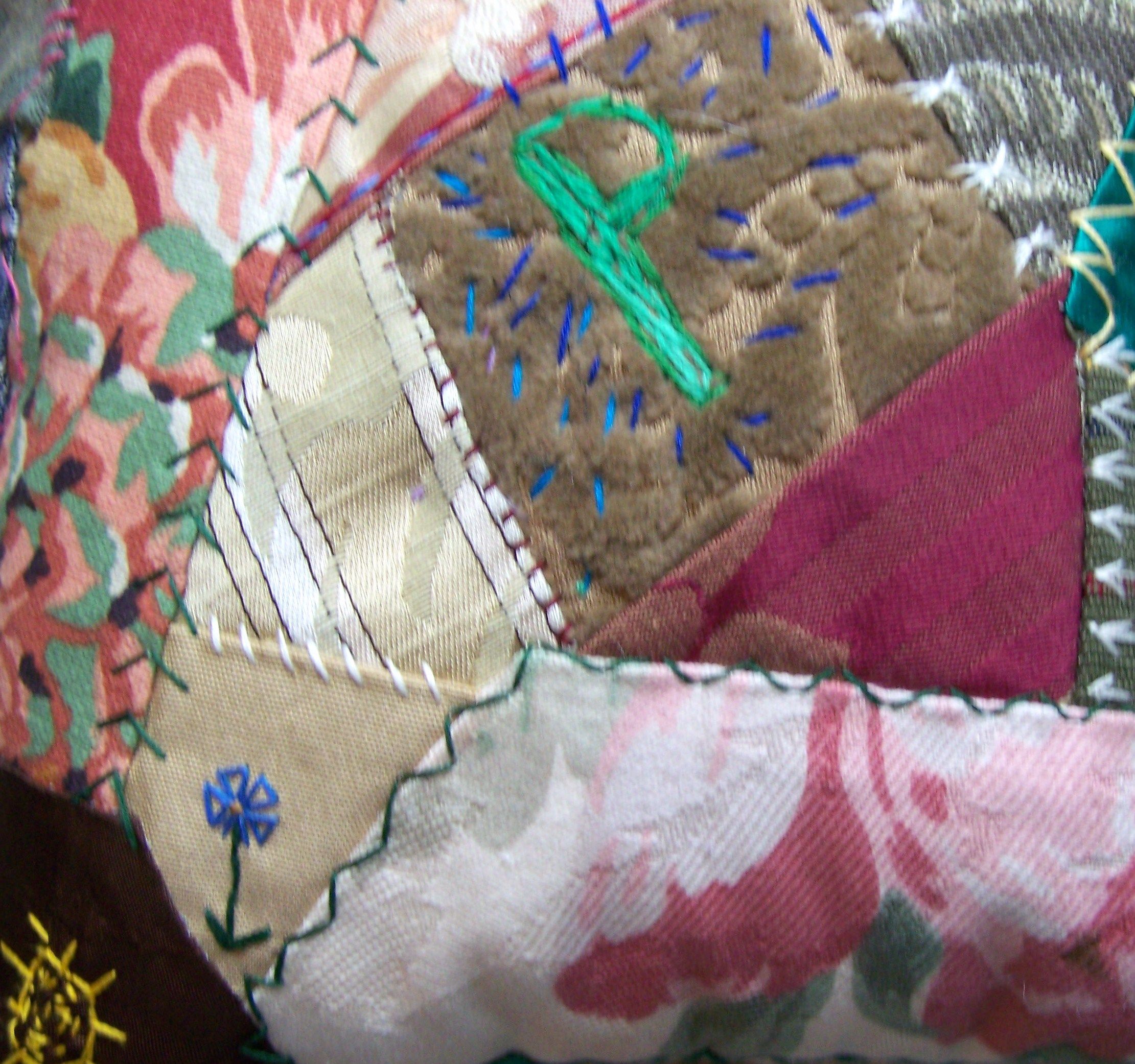Hand Embroidered Crazy Quilt Pillows Instructables