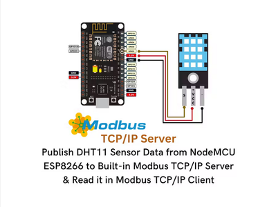 How to Publish DHT11 Sensor Data From NodeMCU to Modbus TCP Server