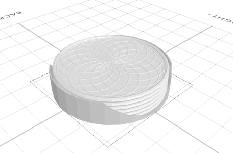 CONCLUSION: HENCE, WE HAVE DESIGNED a 3D PRINTED COASTER  SET IN SelfCAD