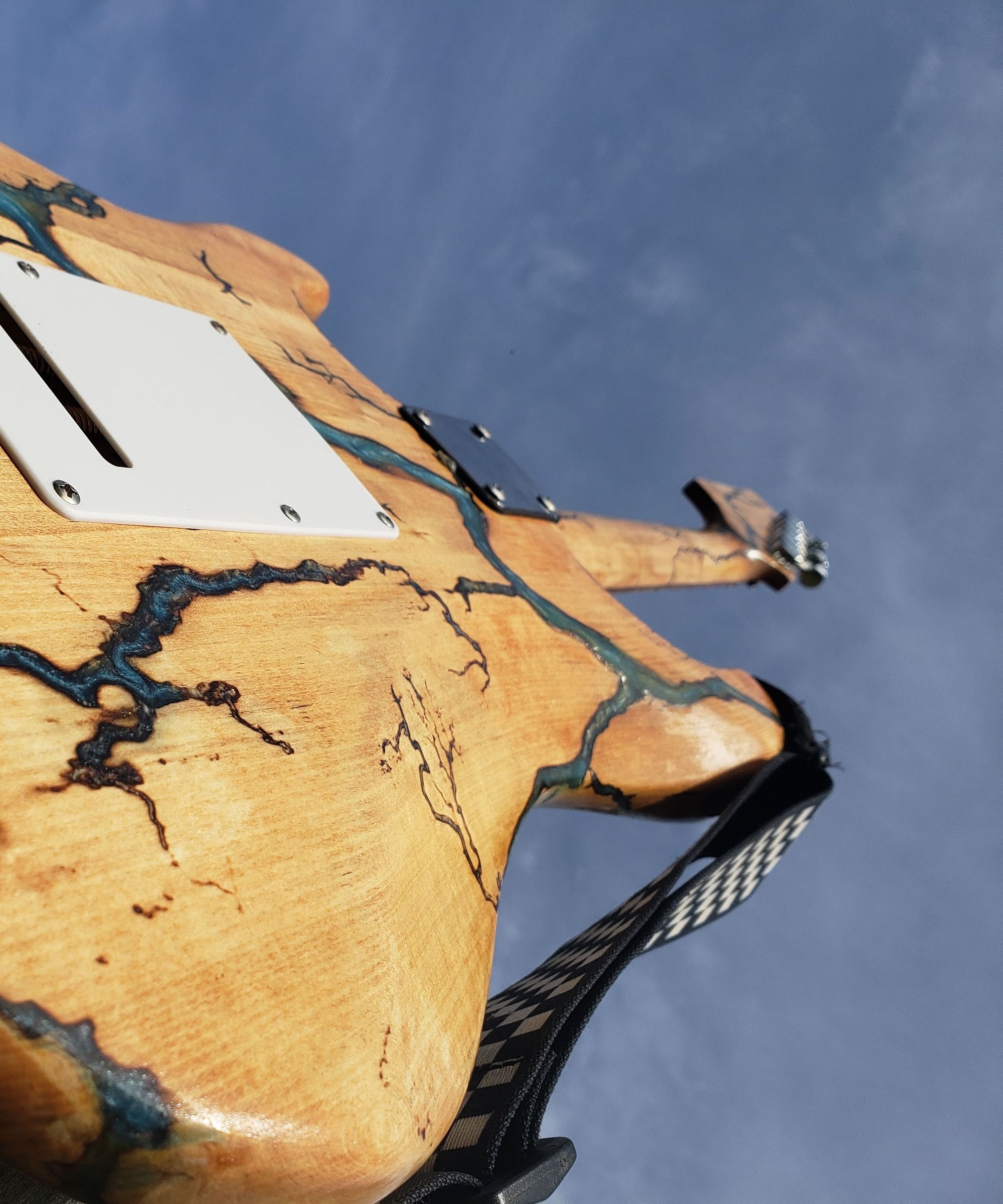 Lichtenberg Resin Guitar