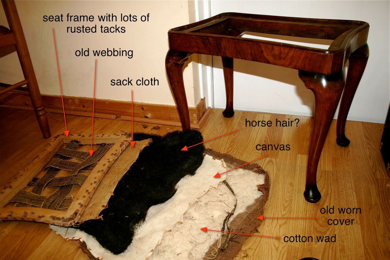Upholster a Queen Anne Style Stool 14 Steps Instructables
