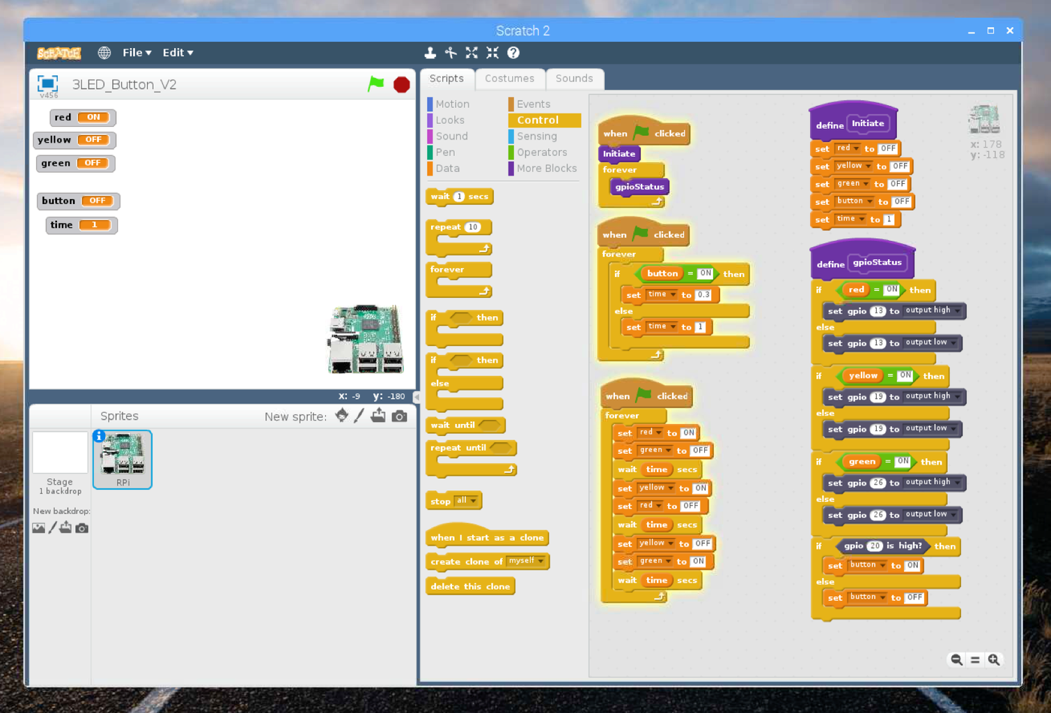 Introducing a Push-Button and Variables