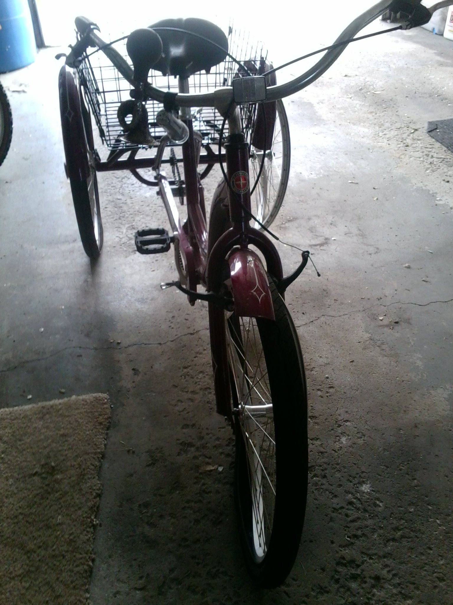 3 wheel bike with trailer