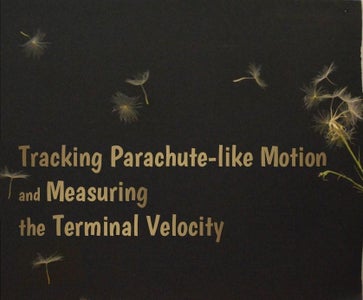 Tracking Parachute-like Motion and Measuring the Terminal Velocity