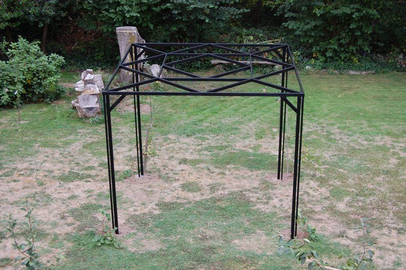 Garden Steel Pergola - for Kiwi and Grape