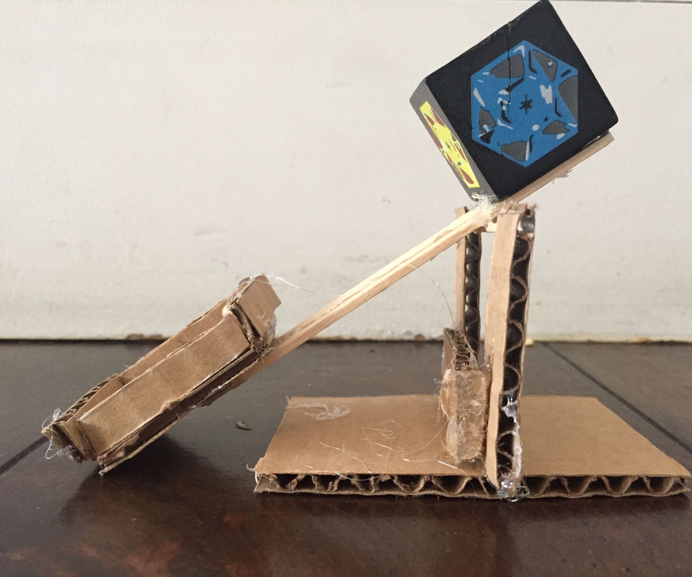Mini Cardboard Trebuchet 