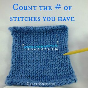 ​Remove Your Ruler and Count How Many Stitches You Have Between the Pins