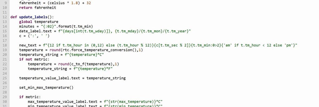 Raspberry Pi Pico Thermometer & Clock : 5 Steps (with Pictures ...