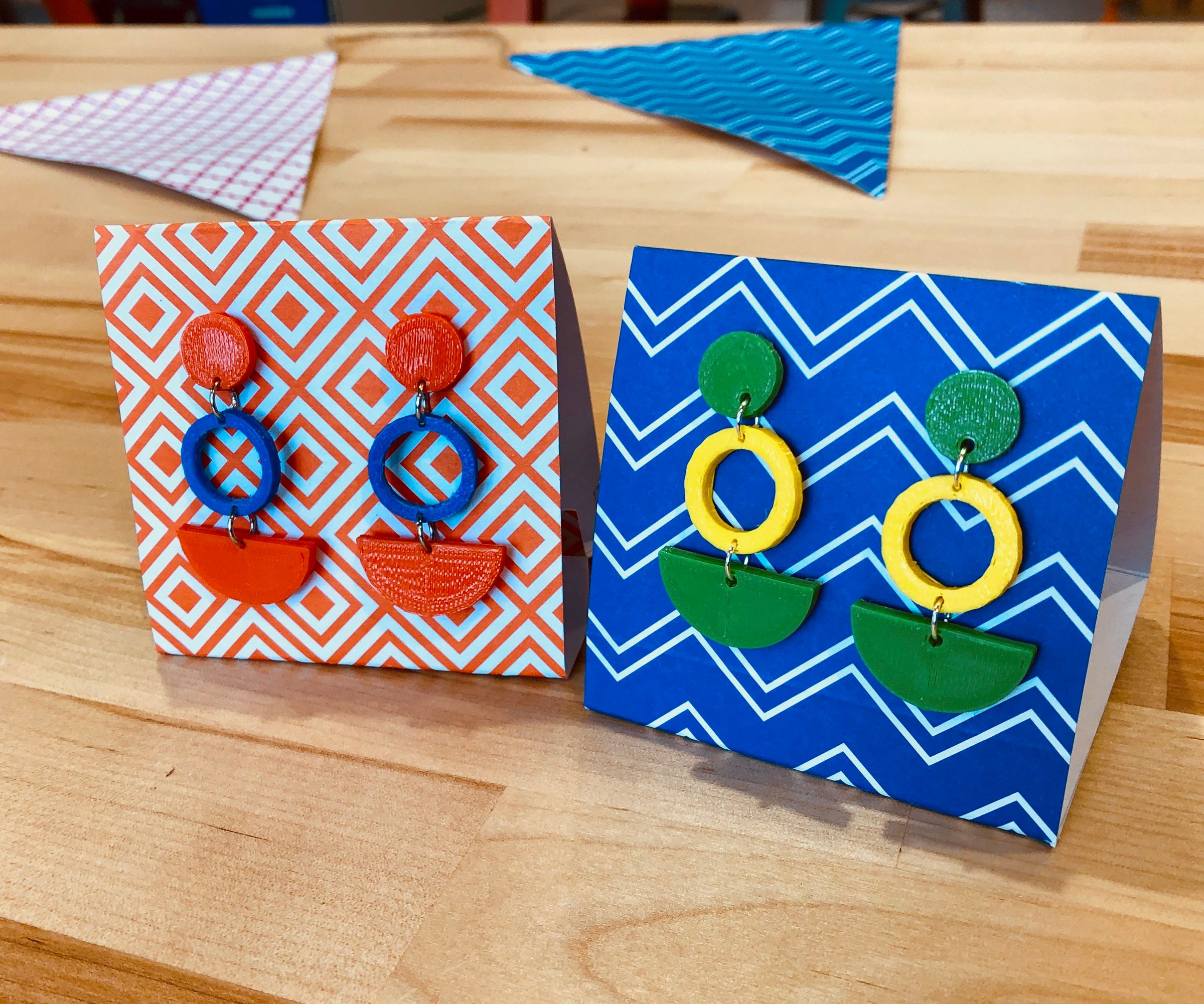 3D Printed Dangle Earrings