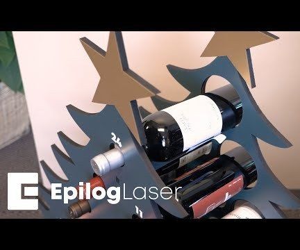 Laser Cutting and Engraving a Wine Advent Tree