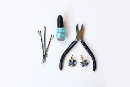 Diy Hair Clips Out of Old Earrings