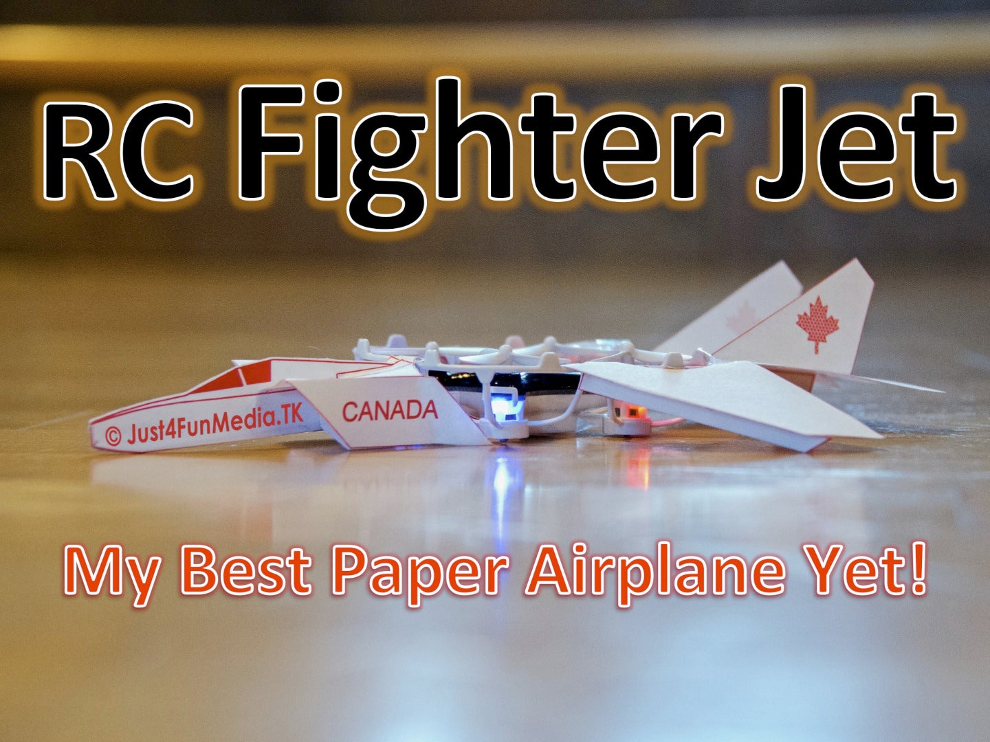 RC Paper Fighter Jet 5 Steps (with Pictures) Instructables