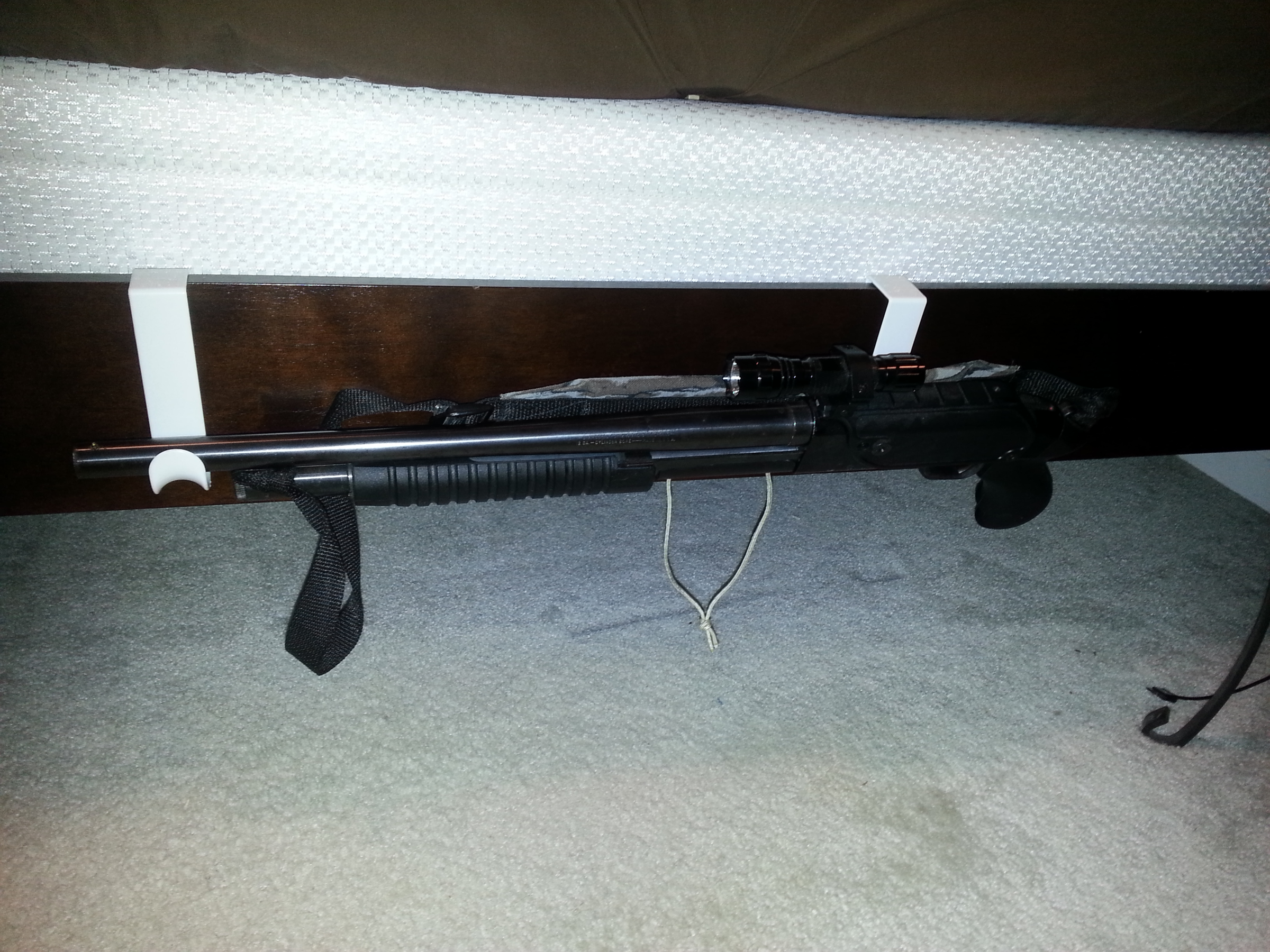 Cheap and Easy Bedside Shotgun Mount - Instructables