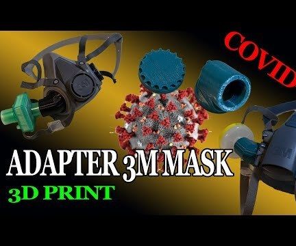 Adapter for 3M Reusable Half Face Mask