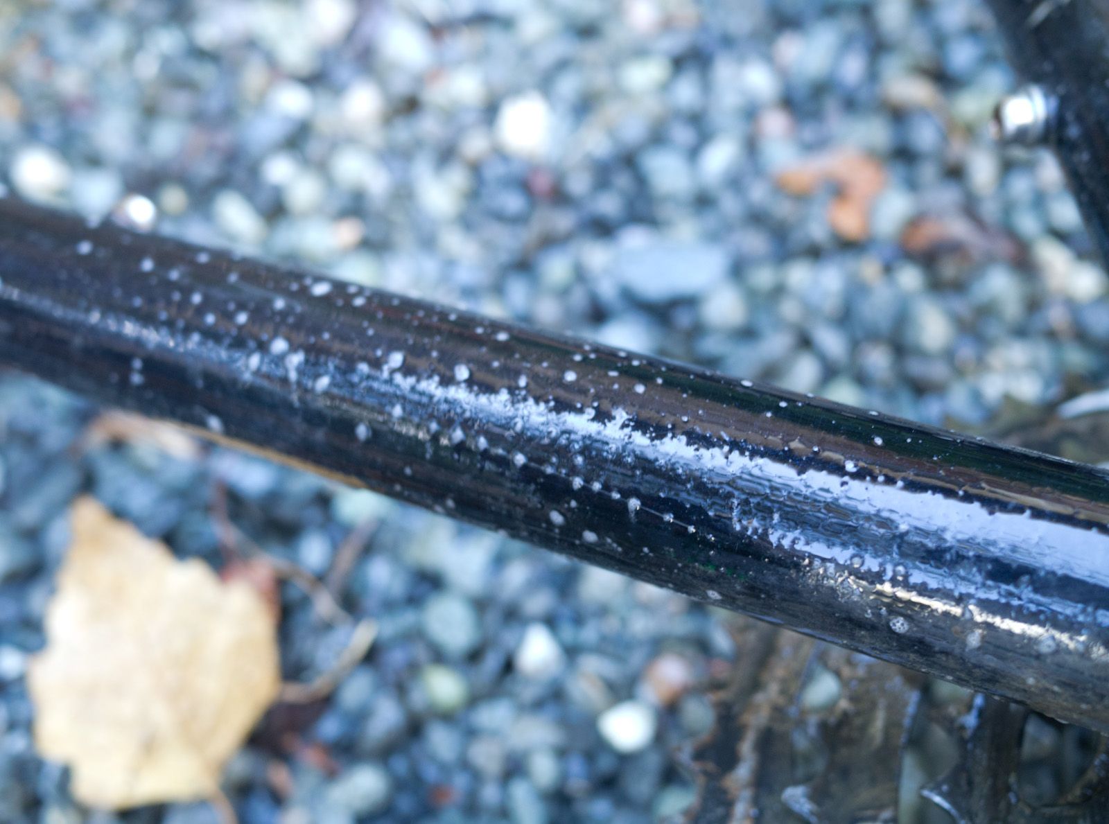 removing paint from a bike frame