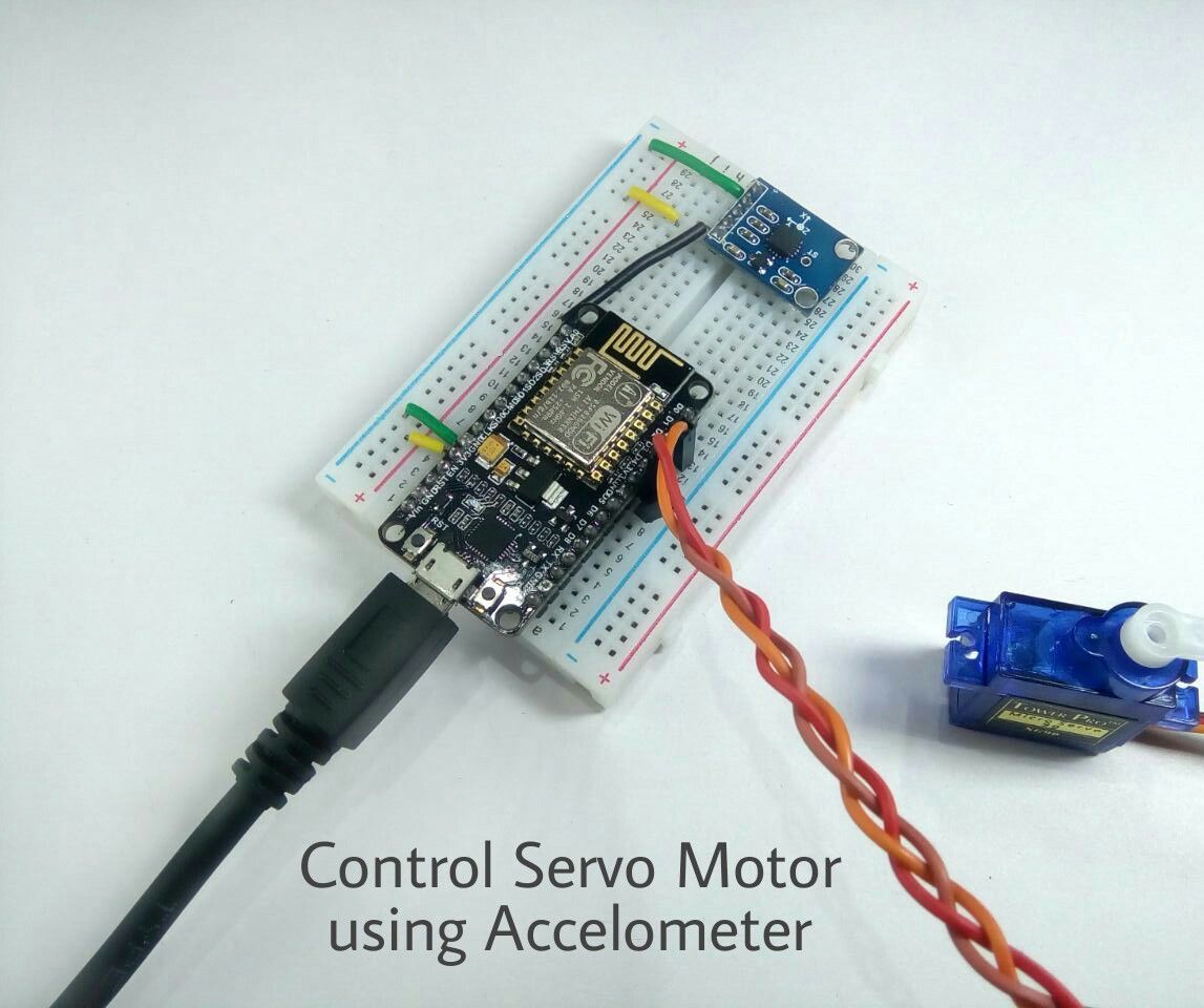 Control Servo Motor Using Accelerometer