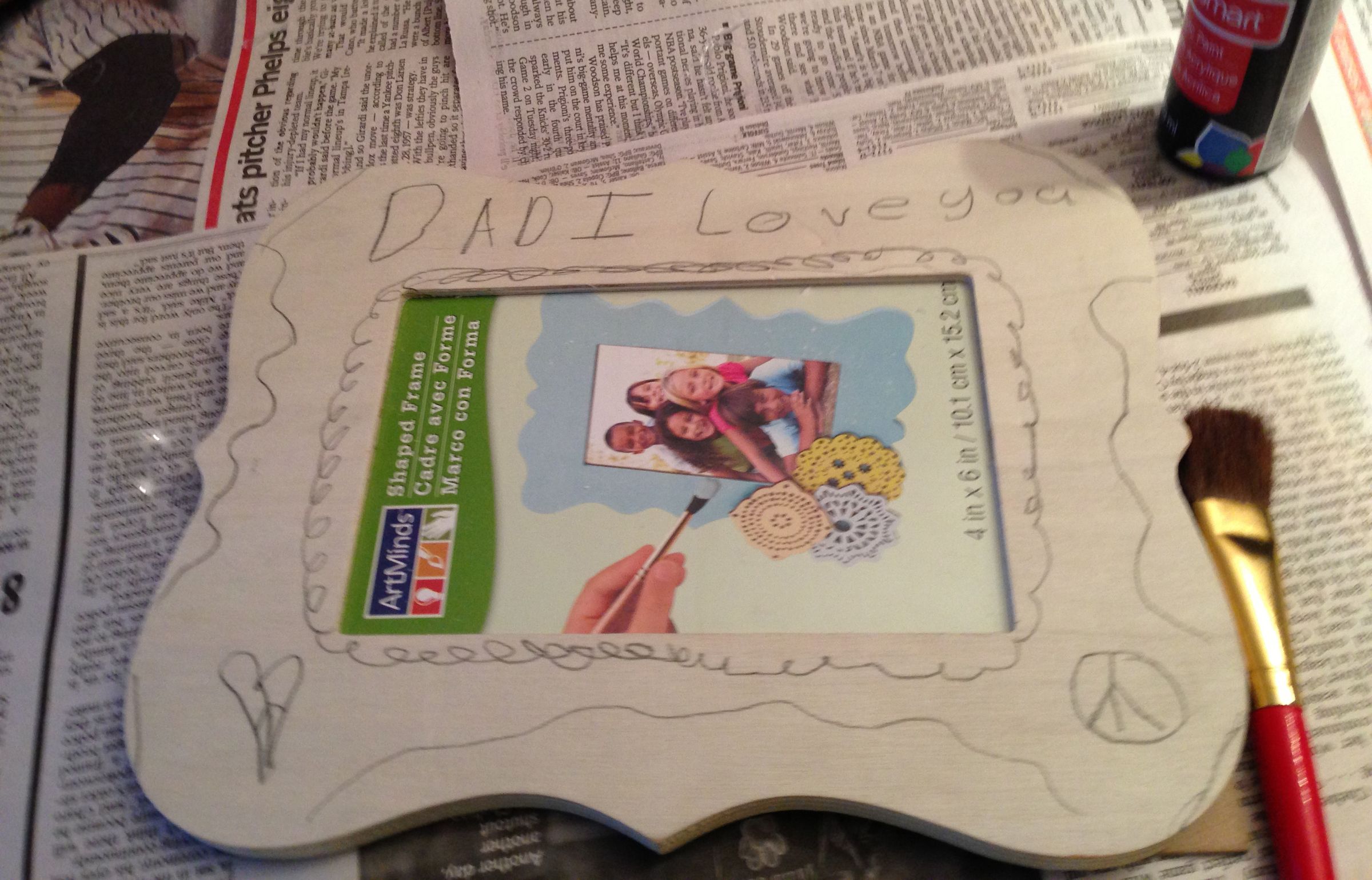 Painted Father's Day Gift