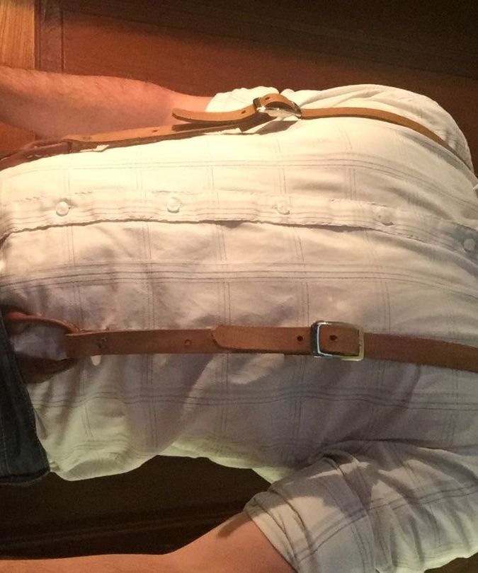 Leather Suspenders 