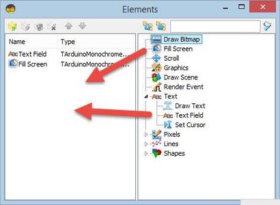 In Visuino Set Components