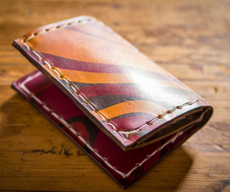 Batik Leather Wallet