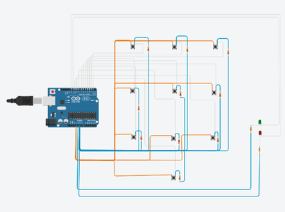 Circuit in Tinkercad