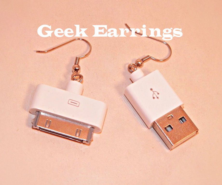 Geeky Apple Earrings