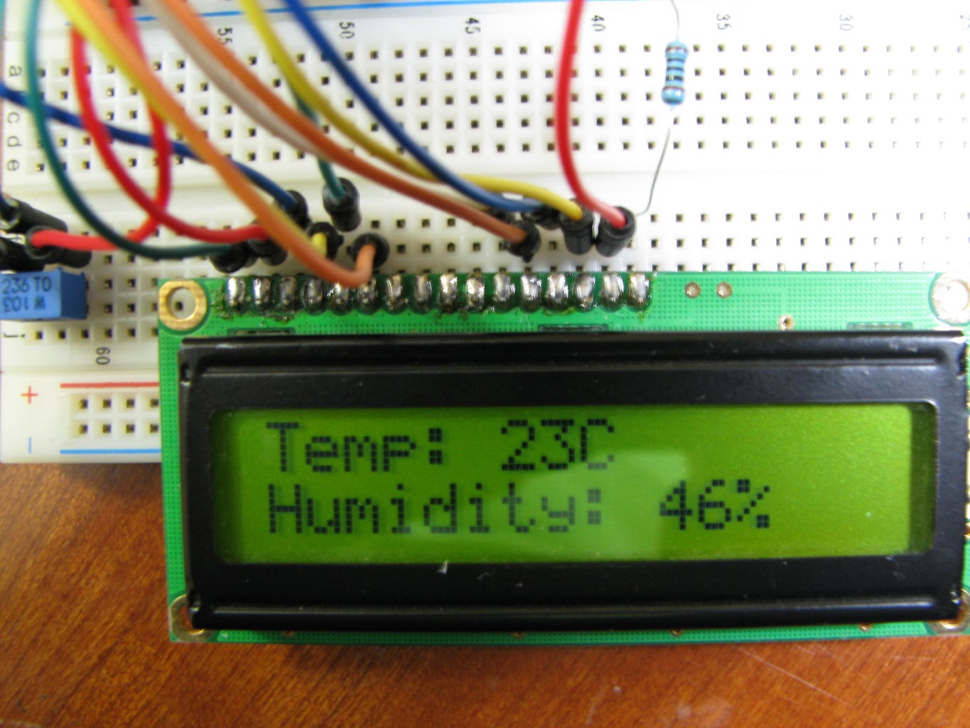 Arduino Temp/Humidity With LCD and Web Interface : 9 Steps - Instructables