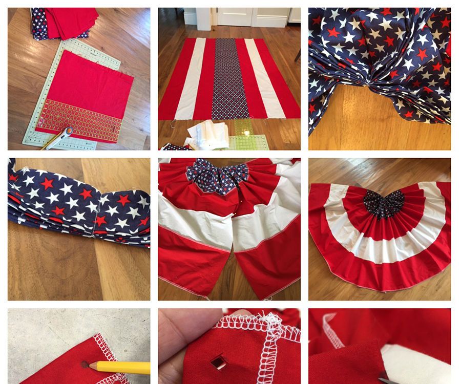 How to Make Patriotic Bunting the Easy Way-for Memorial Day & 4th of July