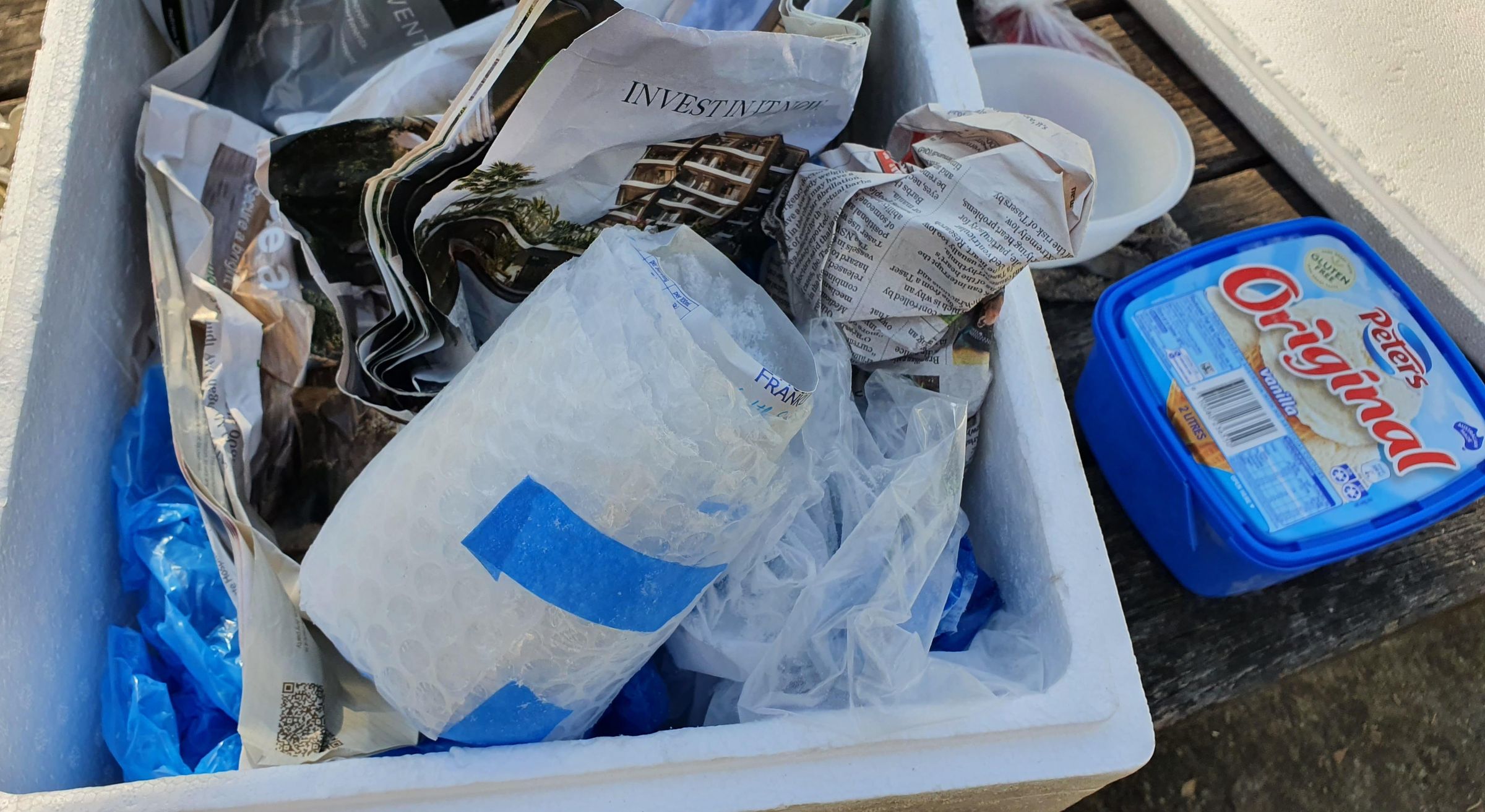 Dry Ice Experiments and Keeping Ice Cream Cold While Camping Overnight